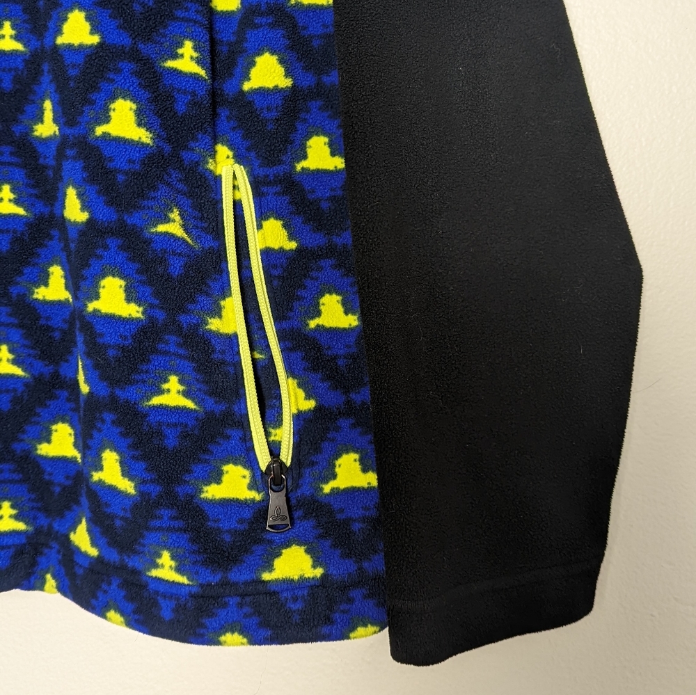 Prana | Arnu Quarter Zip Jacket Fleece Geometric Print - Picture 3 of 9